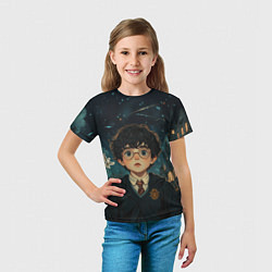Футболка детская Испуганный Гарри Поттер, цвет: 3D-принт — фото 2