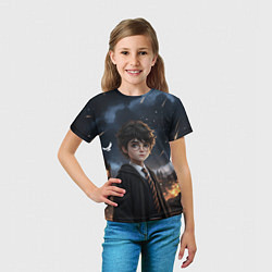 Футболка детская Серьезный Гарри Поттер, цвет: 3D-принт — фото 2