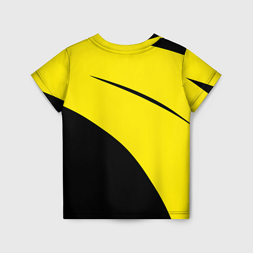 Детская футболка Football жёлто-чёрный двуцветный / 3D-принт – фото 2