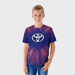 Футболка детская Toyota red energy, цвет: 3D-принт — фото 2