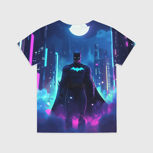 Детская футболка Бэтмен неоновый город / 3D-принт – фото 2