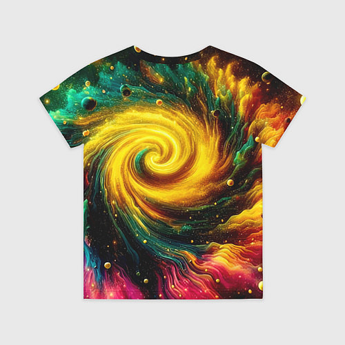 Детская футболка Neon space - ai art fantasy / 3D-принт – фото 2
