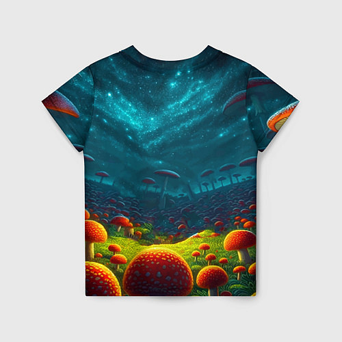 Детская футболка Rick and Morty on the fly agaric planet / 3D-принт – фото 2