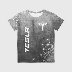 Футболка детская Tesla - grey gradient вертикально, цвет: 3D-принт