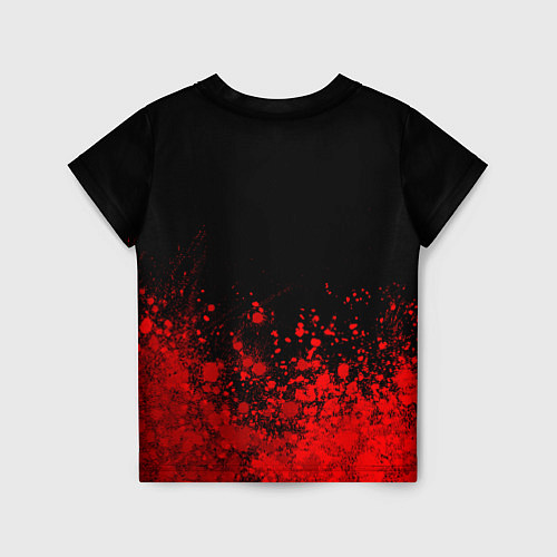 Детская футболка Roma - red gradient посередине / 3D-принт – фото 2