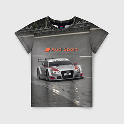 Футболка детская Автогонки на шорт-треке Audi sport racing team, цвет: 3D-принт