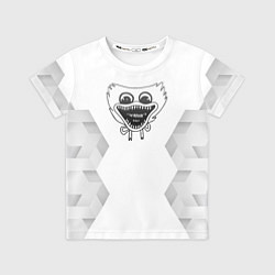 Футболка детская Poppy Playtime white poly, цвет: 3D-принт