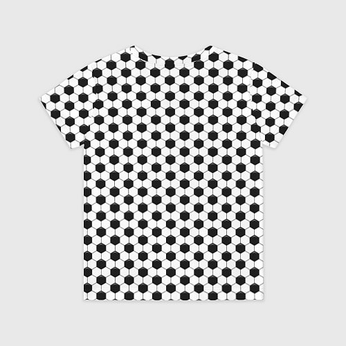 Детская футболка Текстура футбольного мяча / 3D-принт – фото 2