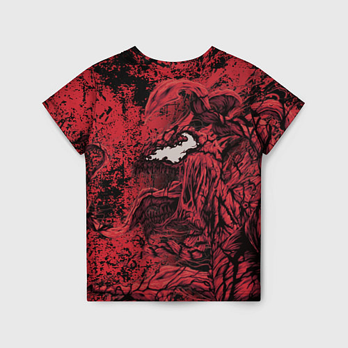 Детская футболка Красный веном текстура Карнажа / 3D-принт – фото 2