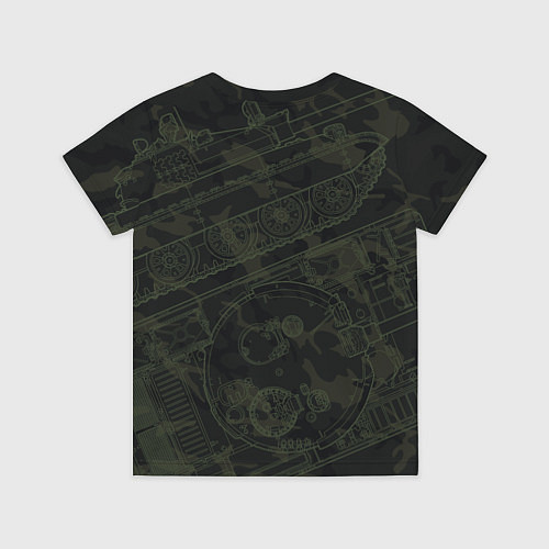 Детская футболка Советский средний танк Т-62 / 3D-принт – фото 2
