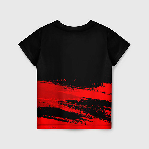 Детская футболка Tesla - red gradient посередине / 3D-принт – фото 2