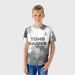 Футболка детская Tomb Raider - white gradient посередине, цвет: 3D-принт — фото 2