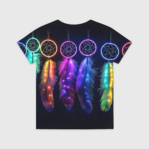 Детская футболка Ловцы снов - свечение перьев / 3D-принт – фото 2