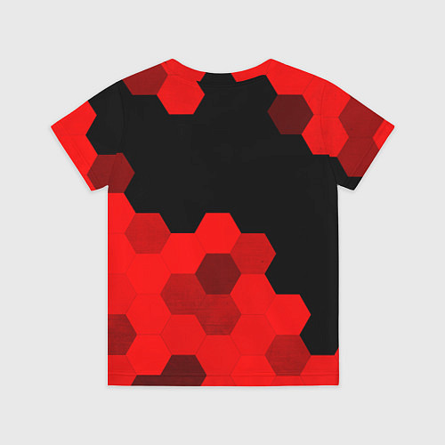 Детская футболка PUBG - red gradient посередине / 3D-принт – фото 2