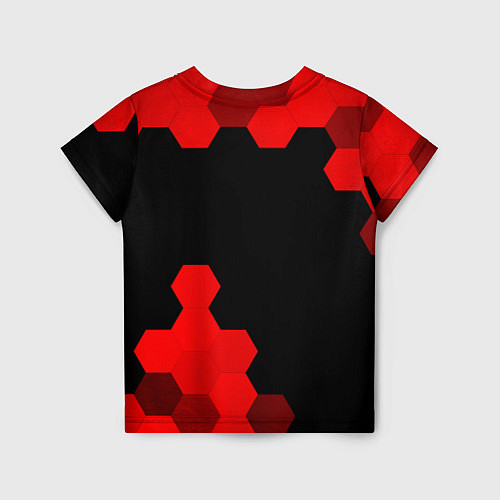 Детская футболка Final Fantasy - red gradient вертикально / 3D-принт – фото 2
