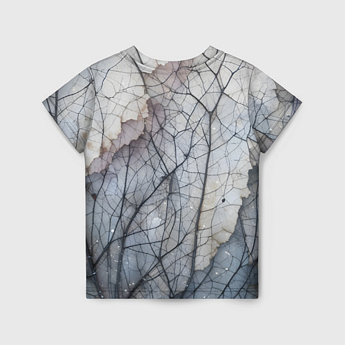 Детская футболка Прожилки листьев / 3D-принт – фото 2