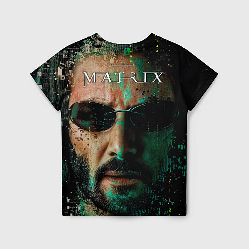 Детская футболка Matrix - Keanu Reeves / 3D-принт – фото 2