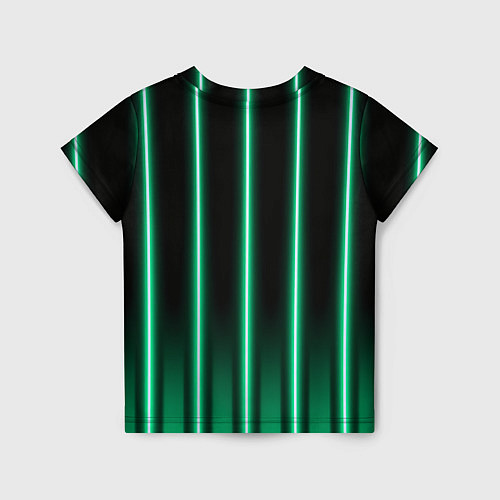 Детская футболка Neon turquoise / 3D-принт – фото 2