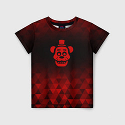 Футболка детская FNAF red poly, цвет: 3D-принт