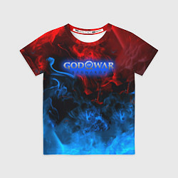 Футболка детская God of War битва огня, цвет: 3D-принт
