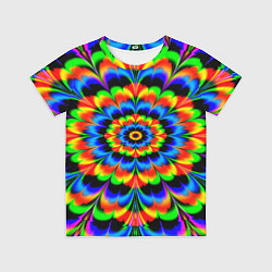 Футболка детская Оптические иллюзии психоделика, цвет: 3D-принт