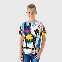 Футболка детская Веселые зверята, цвет: 3D-принт — фото 2