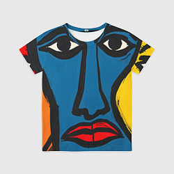 Футболка детская Арт с лицами, цвет: 3D-принт