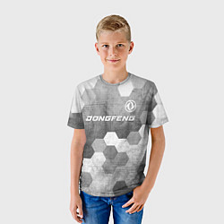 Футболка детская Dongfeng - grey gradient посередине, цвет: 3D-принт — фото 2
