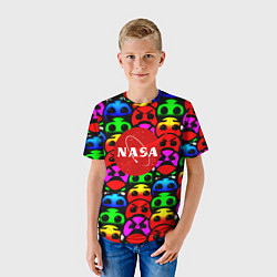 Футболка детская NASA smile, цвет: 3D-принт — фото 2