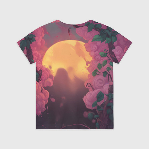 Детская футболка Бэтмен и дерево с цветами / 3D-принт – фото 2