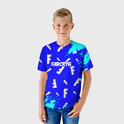 Футболка детская Farcry 6 pattern, цвет: 3D-принт — фото 2