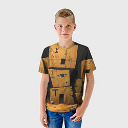 Футболка детская Глаза в каменных домах, цвет: 3D-принт — фото 2