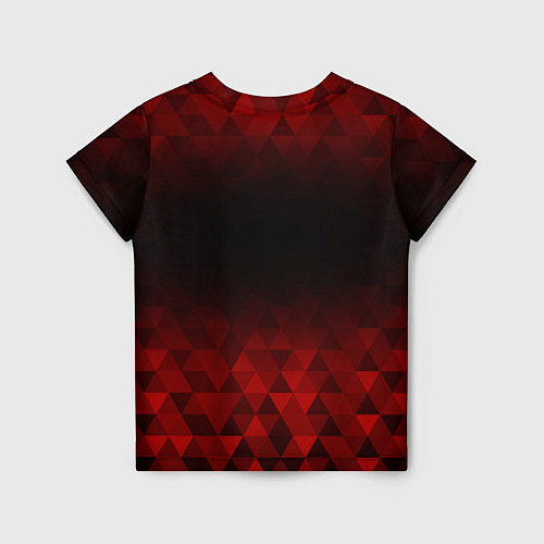 Детская футболка Marshmello red poly / 3D-принт – фото 2