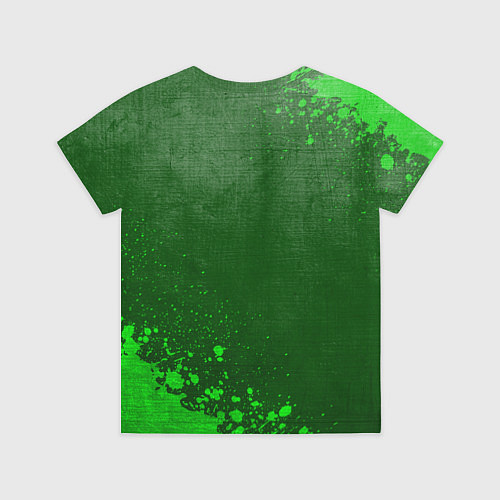 Детская футболка Skoda - green gradient вертикально / 3D-принт – фото 2