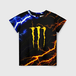 Футболка детская Monster energy storm, цвет: 3D-принт
