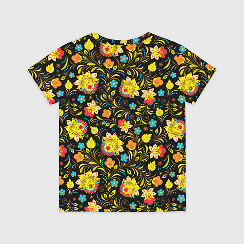 Детская футболка Хохлома цветы / 3D-принт – фото 2