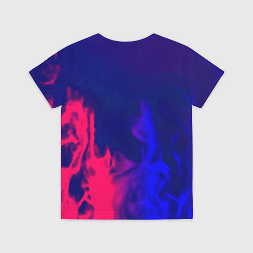 Детская футболка Sally face neon flame / 3D-принт – фото 2