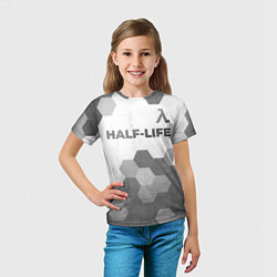 Футболка детская Half-Life - white gradient посередине, цвет: 3D-принт — фото 2