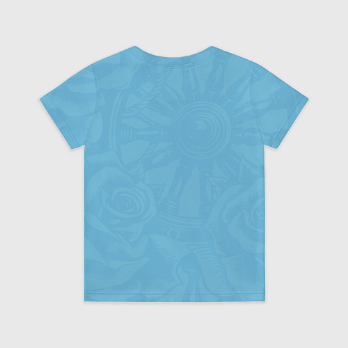 Детская футболка Штурвал и три розы / 3D-принт – фото 2