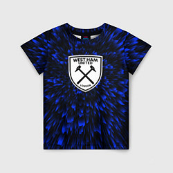 Футболка детская West Ham blue energy, цвет: 3D-принт