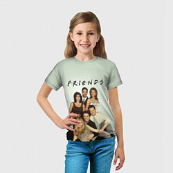 Футболка детская Американский сериал - Друзья, цвет: 3D-принт — фото 2