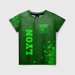 Футболка детская Lyon - green gradient вертикально, цвет: 3D-принт