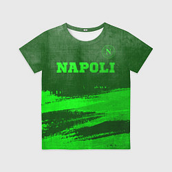 Футболка детская Napoli - green gradient посередине, цвет: 3D-принт