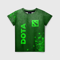 Футболка детская Dota - green gradient вертикально, цвет: 3D-принт