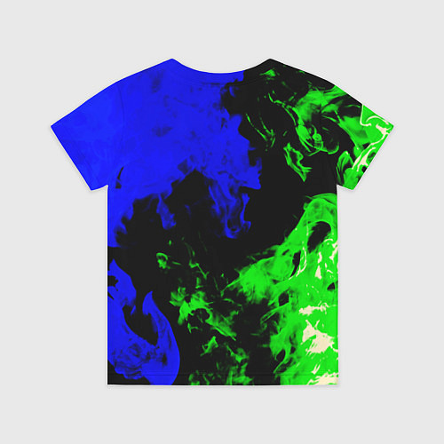 Детская футболка Monster energy кислотный огонь / 3D-принт – фото 2
