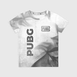 Футболка детская PUBG - white gradient вертикально, цвет: 3D-принт