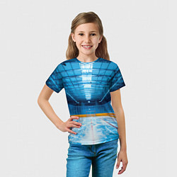 Футболка детская Хоккейная коробка, цвет: 3D-принт — фото 2