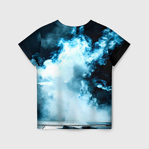 Детская футболка Айкидоист в дыму / 3D-принт – фото 2