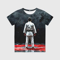 Футболка детская Айкидоист на черном, цвет: 3D-принт