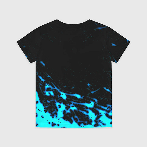 Детская футболка Monster energy голубые краски / 3D-принт – фото 2
